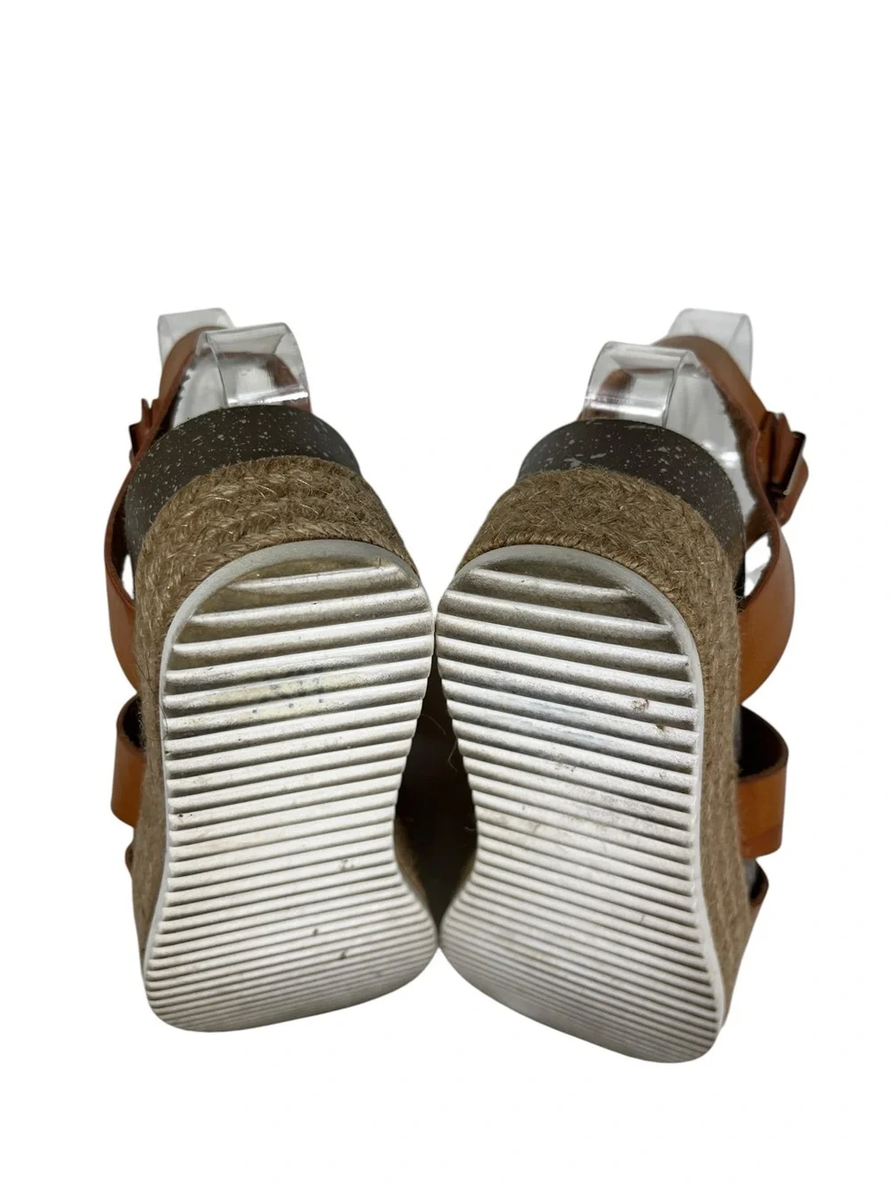 Patrizia by Spring Step Larissa-CA Espadrille Platform Sandals Size EU 37 Cognac